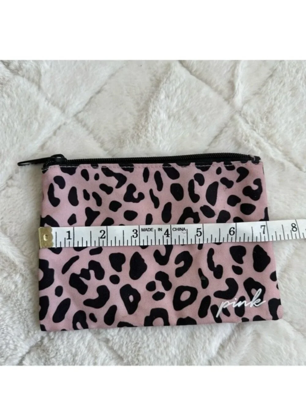 Victoria's Secret PINK | Pink and Cream Cheetah Print Cosmetic Case